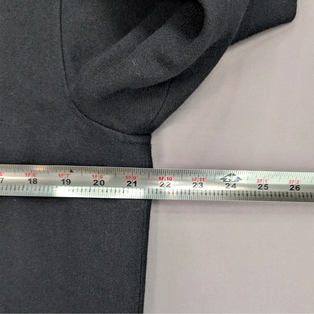 Tumi Tech Black Wool Blend Jacket Zip Insert Size S